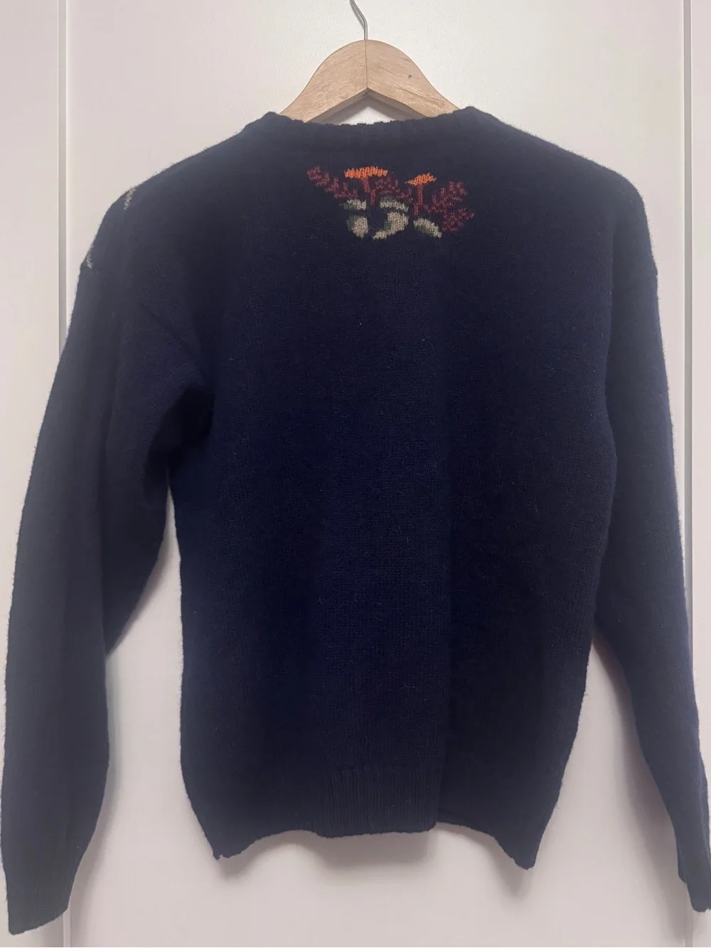 Vintage 90s Northern Treasures Woodland Animal Cardigan Wool Sweater M